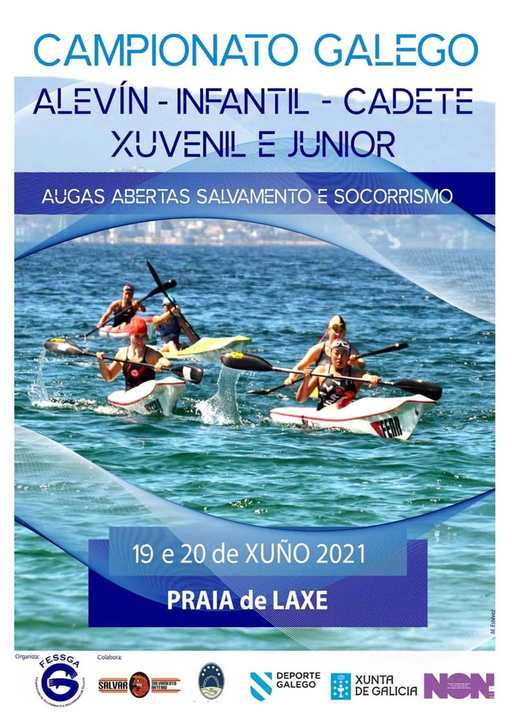 Campionato galego alevín, infantil, cadete, xuvenil e junior Augas Abertas Salvamento e Socorrismo